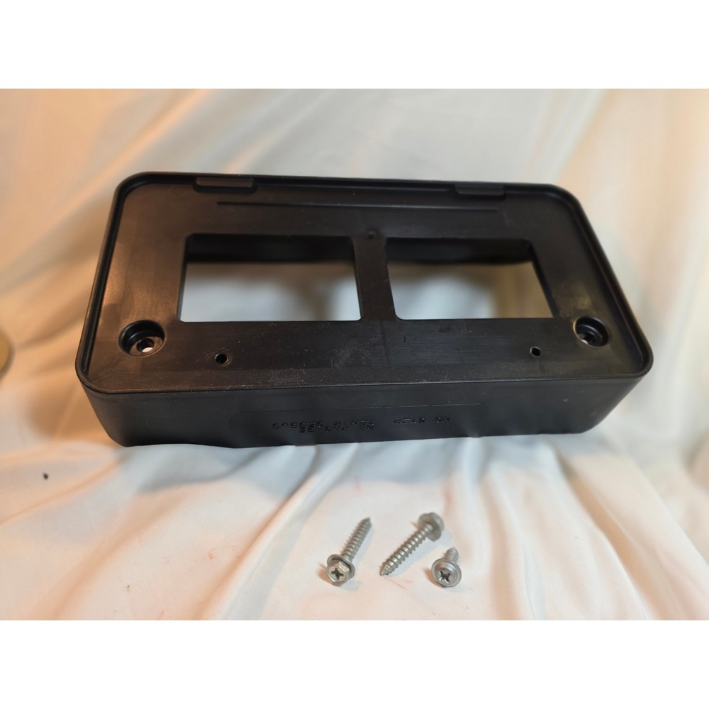 Toyota Front License Plate Bracket 75101-04011 Black Plastic Mount with Screws
